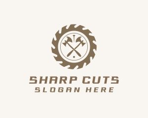 Axe Wood Cutting Lumberjack  logo design