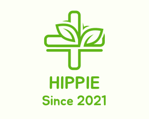 Cross - Green Organic Medicine logo design