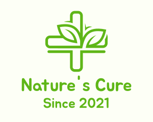 Green Organic Medicine logo design