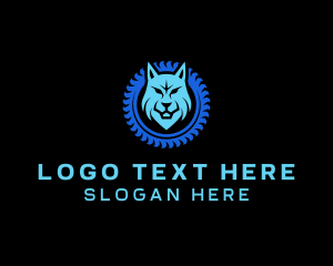 Car Rental - Wolf Head Tire logo design