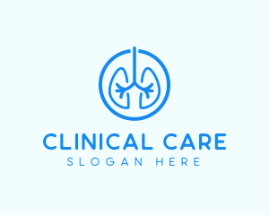 Blue Lung Organ logo design