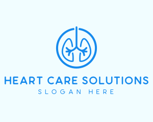 Blue Lung Organ logo design