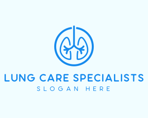 Blue Lung Organ logo design