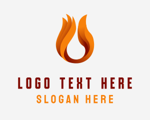 Heat - Futuristic Fire Company logo design