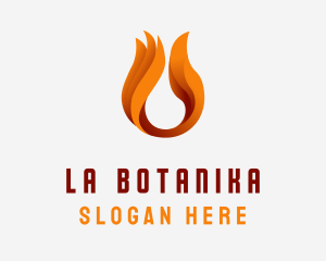 Orange - Futuristic Fire Company logo design