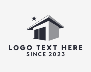 Container Home - Commercial Storage Warehouse logo design