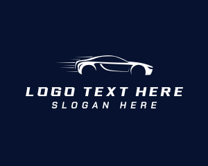 Driving - Car Drag Racing logo design