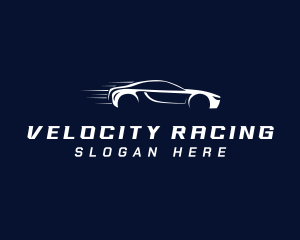 Car Drag Racing logo design