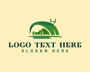 Trimmer - Lawn Mower Gardening Maintenance logo design