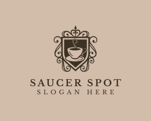 Saucer - Coffee Tea Cafe logo design
