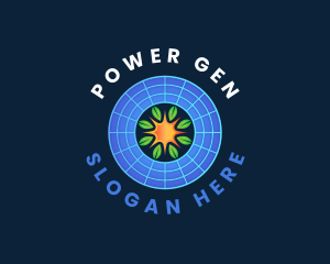 Generator - Solar Panel Energy logo design