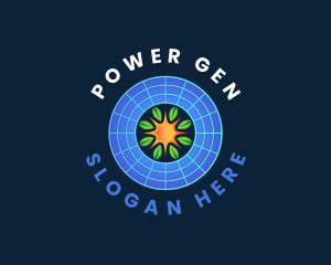 Generator - Solar Panel Energy logo design