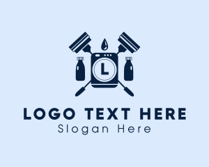 Mop - Home Cleaning Tools logo design