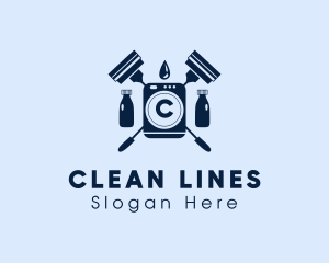 Home Cleaning Tools  logo design