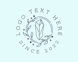 Precious - Leaf Crystal Jewelry logo design