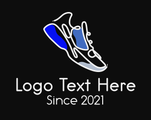 Kicks - Multicolor Sneaker Lace logo design