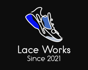 Shoelace - Multicolor Sneaker Lace logo design