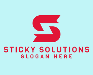 Red Tech Letter S  logo design