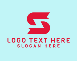 IT Service - Red Tech Letter S logo design