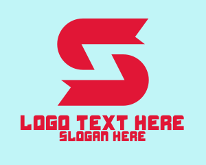 IT Service - Red Tech Letter S logo design