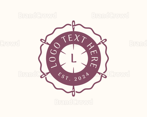 Embroidery Needle Thread Logo