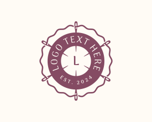 Sewing - Embroidery Needle Thread logo design