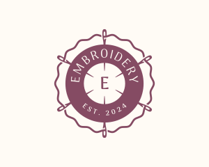 Embroidery Needle Thread logo design