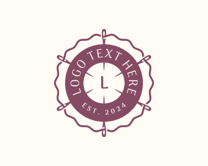 Embroidery Needle Thread Logo