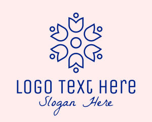 Wedding Planner - Simple Floral Tulip logo design