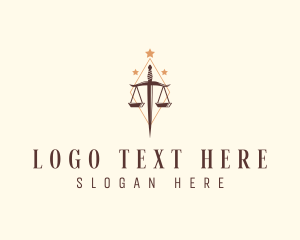 Equilibrium - Knife Scale Law Firm logo design