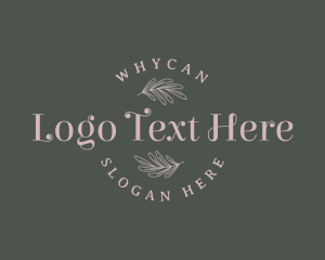 Elegant Feminine Spa Wordmark Logo