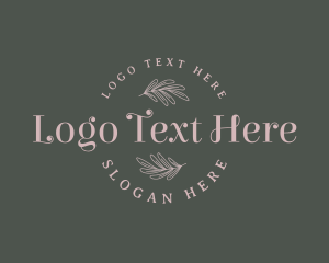 Elegant Feminine Spa Wordmark Logo