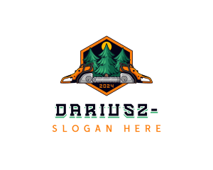 Chainsaw Lumberjack Logging Logo