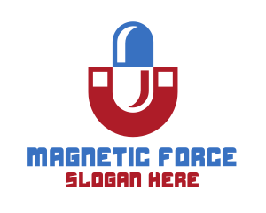 Medicine Capsule Magnet logo design