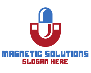 Magnetic - Medicine Capsule Magnet logo design