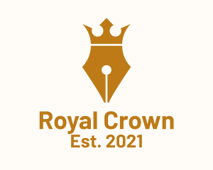 Royal Crown Pen logo design