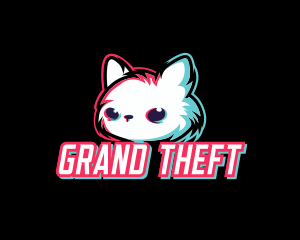 Glitch Gaming Cat Logo