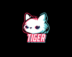 Glitch Gaming Cat Logo
