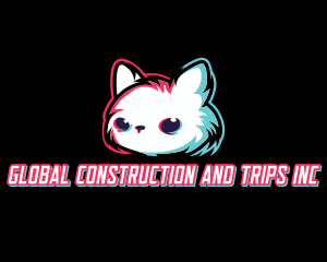 Gaming - Glitch Gaming Cat logo design