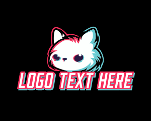 Glitch Gaming Cat Logo