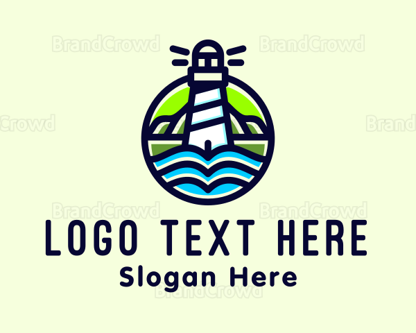 Coastal Sea Lighthouse Logo