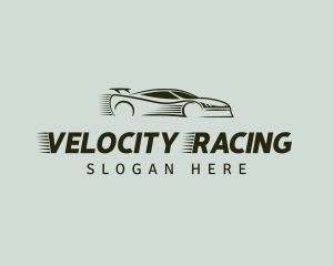 Vehicle Race Car Driver logo design