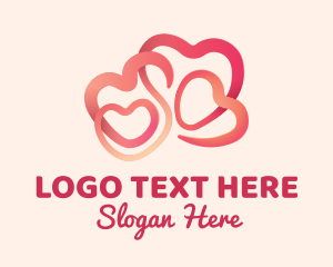 Donation - Heart Loop Family Love logo design