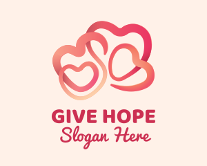 Donation - Heart Loop Family Love logo design
