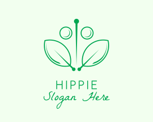 Spa - Natural Acupuncture Leaf logo design