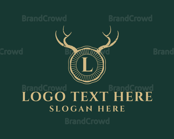 Wildlife Horn Antlers Logo