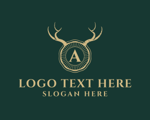 Wildlife Horn Antlers logo design