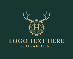 Horns - Wildlife Horn Antlers logo design