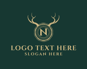 Wildlife Horn Antlers logo design