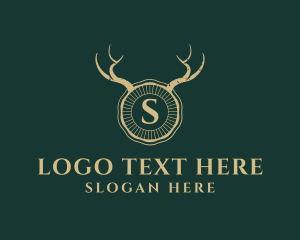 Wildlife Horn Antlers logo design